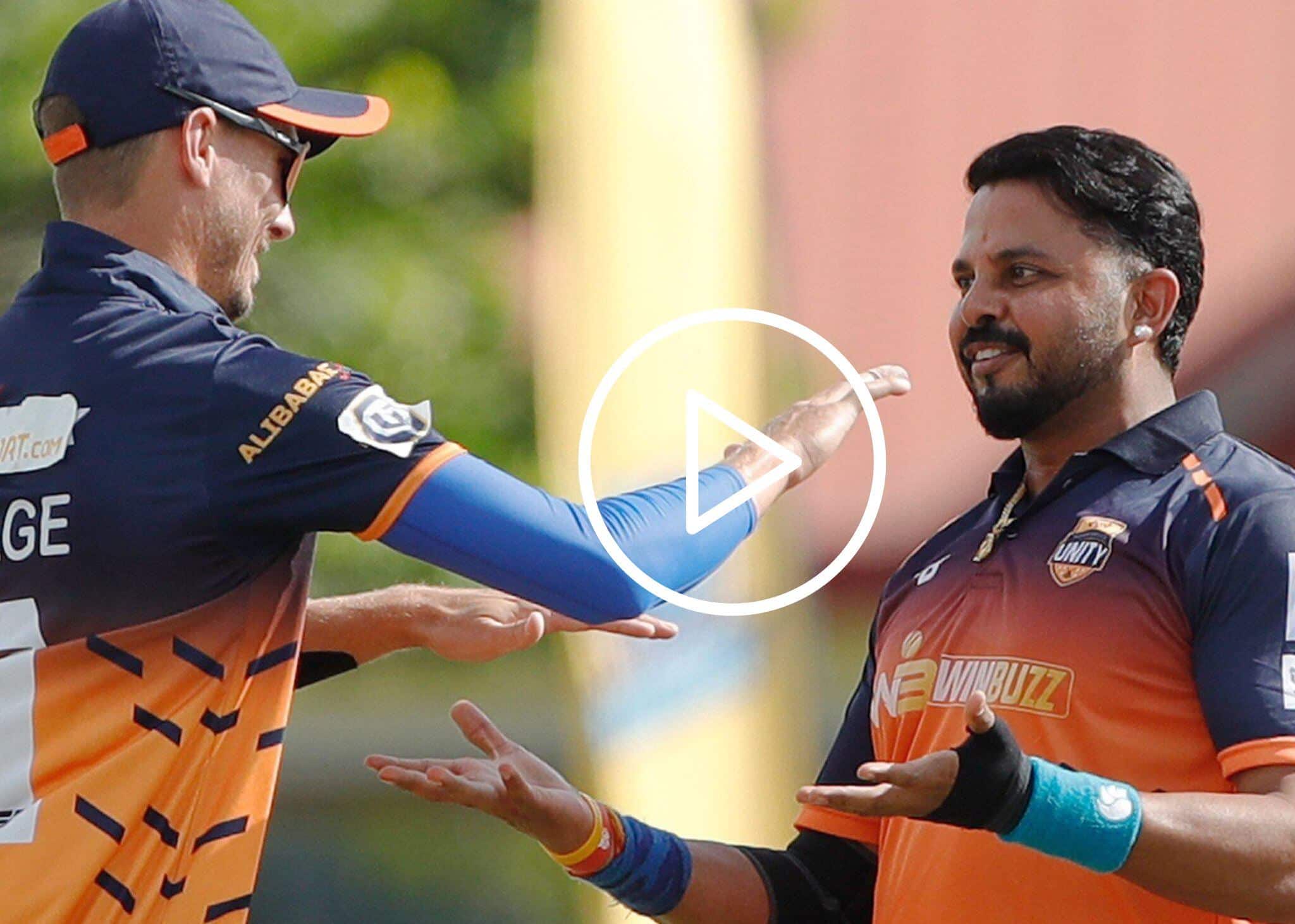 [Watch] Sreesanth Breathes Fire At US Masters T10; Claims 4-Fer For Harbhajan Singh-led Morrisville Unity